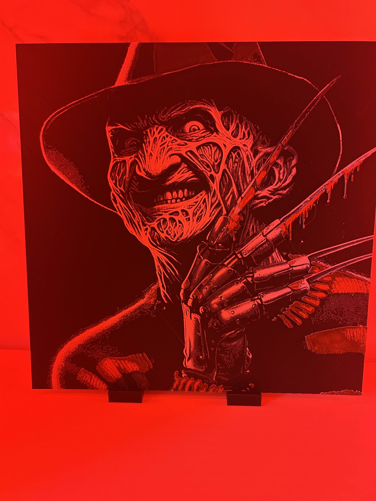 Freddy Krueger - Plaque : Avec support
