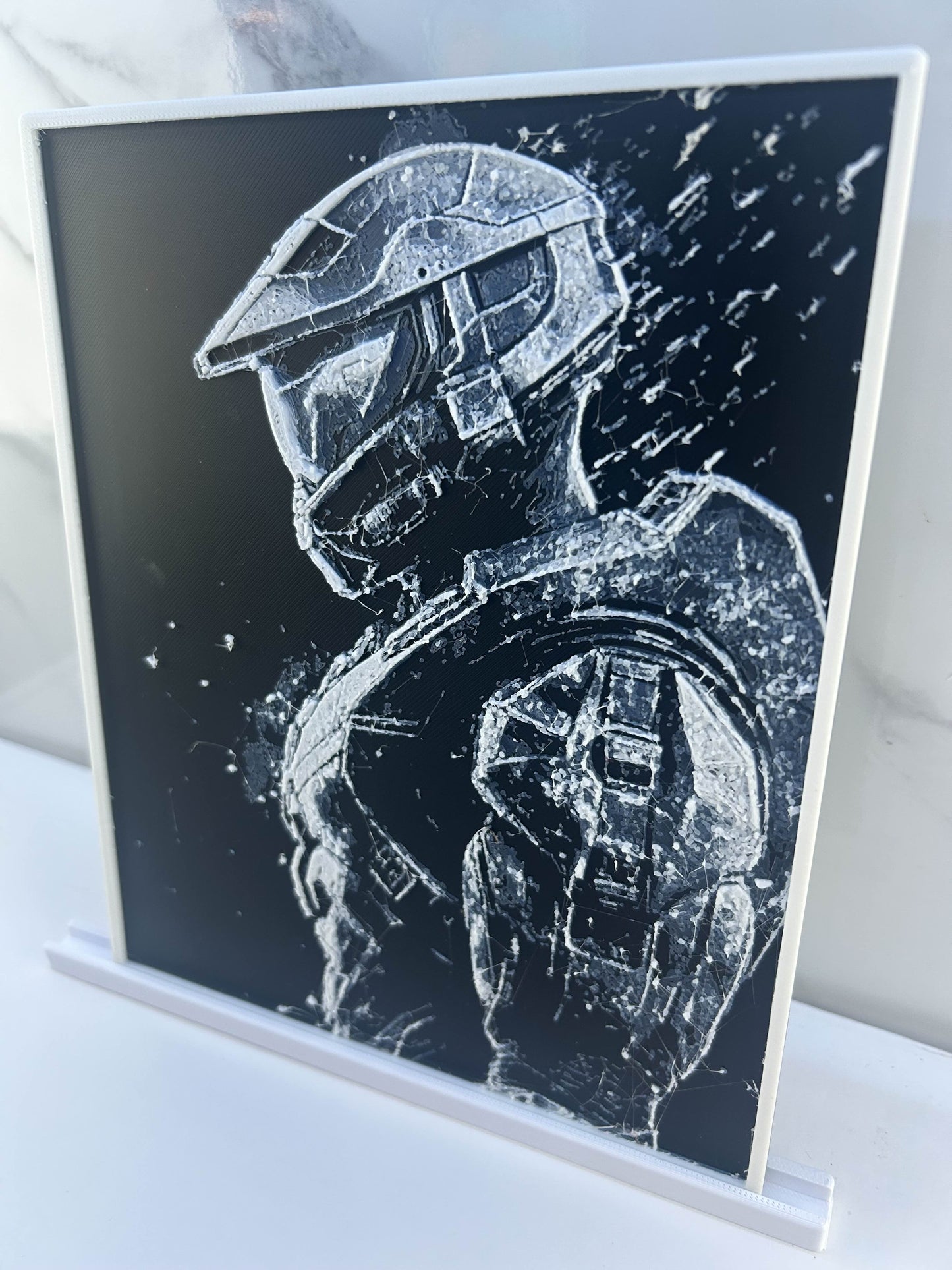 Halo - Plaque Encadrée : Avec Support