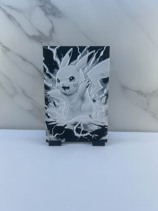 Pokémon - Plaque avec Support : Pikachu