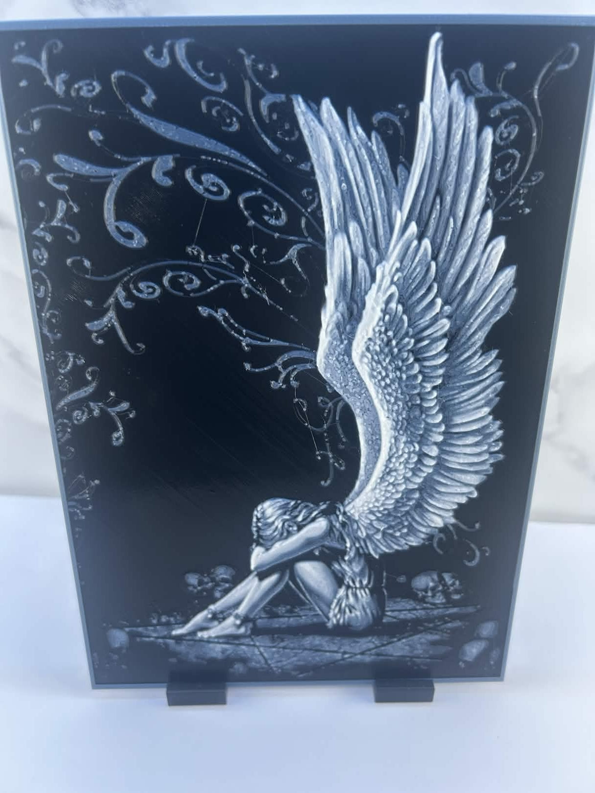 Ange déchu - Plaque : Avec support