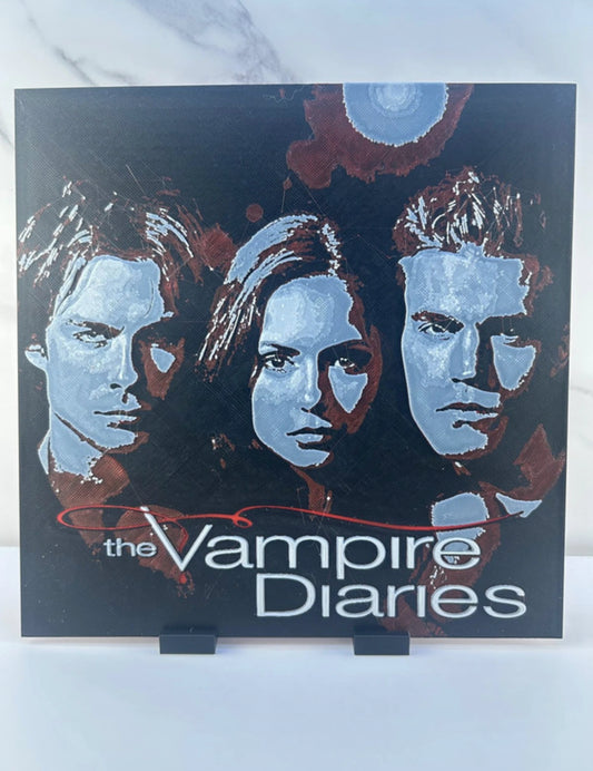 The Vampire Diaries - Plaque : Avec Support