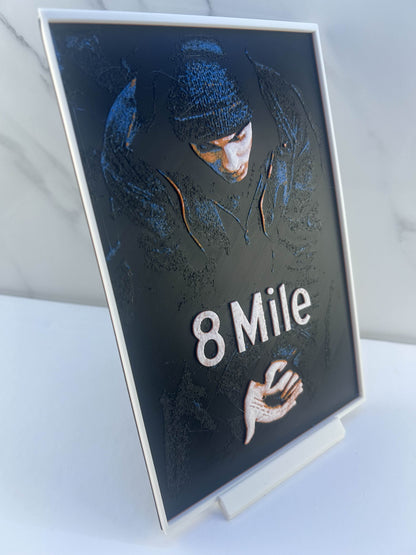 Eminem - Plaque avec support : 8 Mile