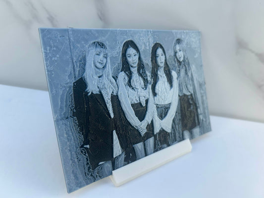Blackpink - Plaque avec Support : Photo en Relief