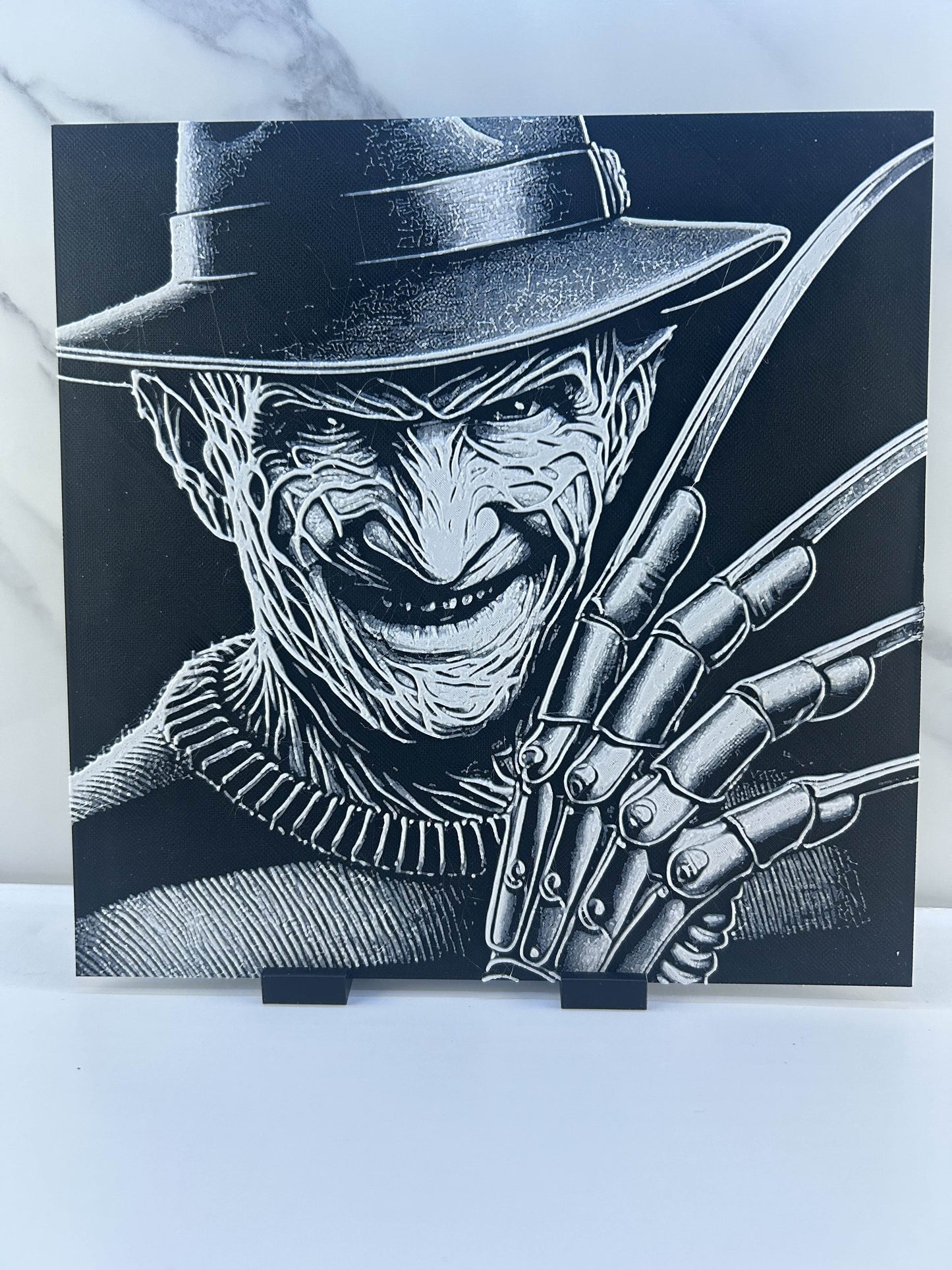 Freddy Krueger - Plaque avec support : Les Griffes de la Nuit