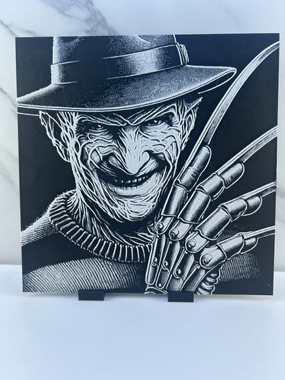 Freddy Krueger - Plaque avec support : Les Griffes de la Nuit