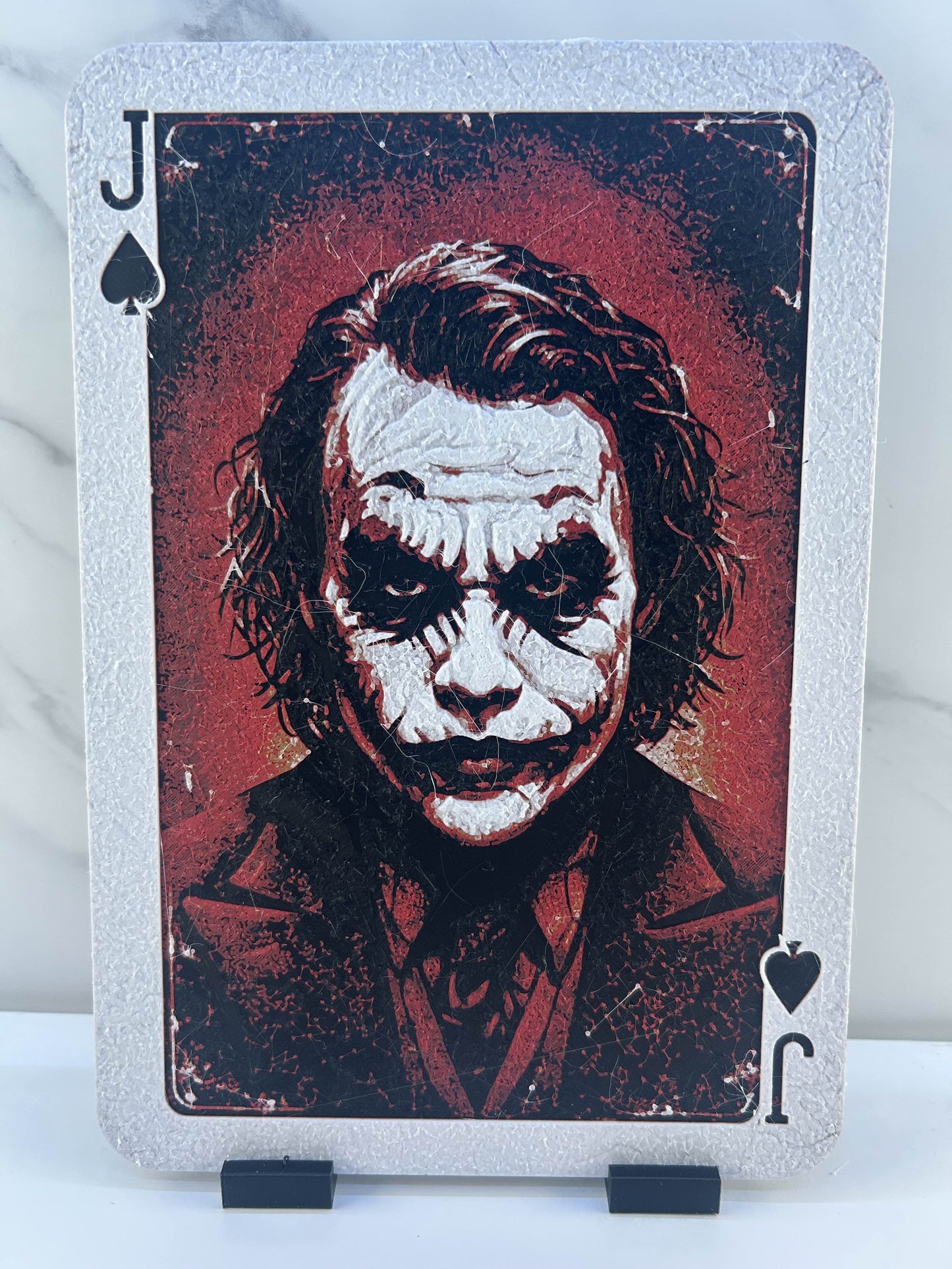 Joker - Plaque avec Support : Carte de Jeu