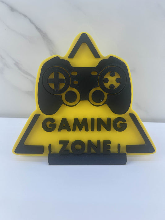 Zone Gaming - Plaque avec support : Espace Gamer