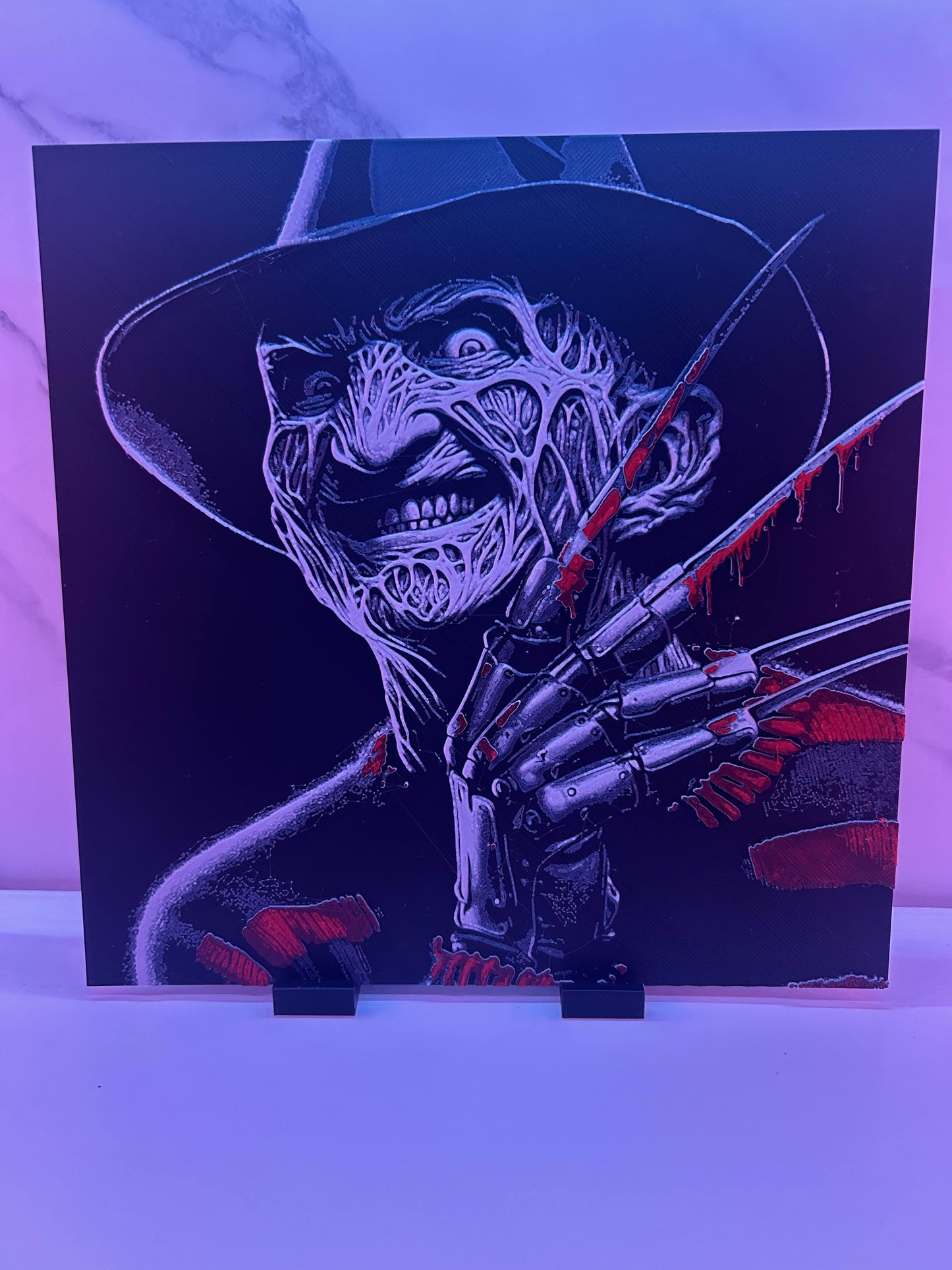 Freddy Krueger - Plaque : Avec support