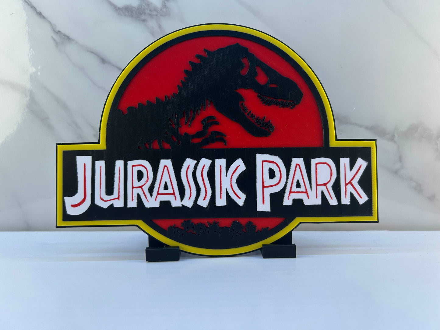 Jurassic Park - Plaque : Avec Support