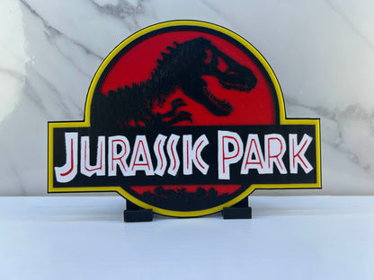 Jurassic Park - Plaque : Avec Support