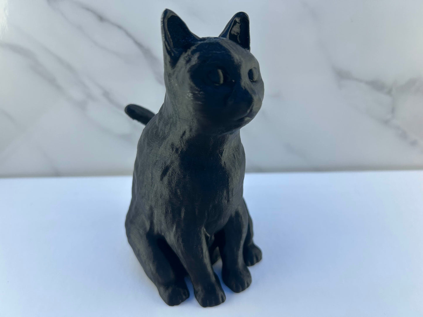 Chat - Figurine : Noir Assis