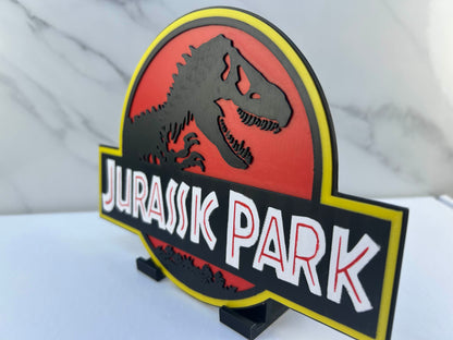 Jurassic Park - Plaque : Avec Support