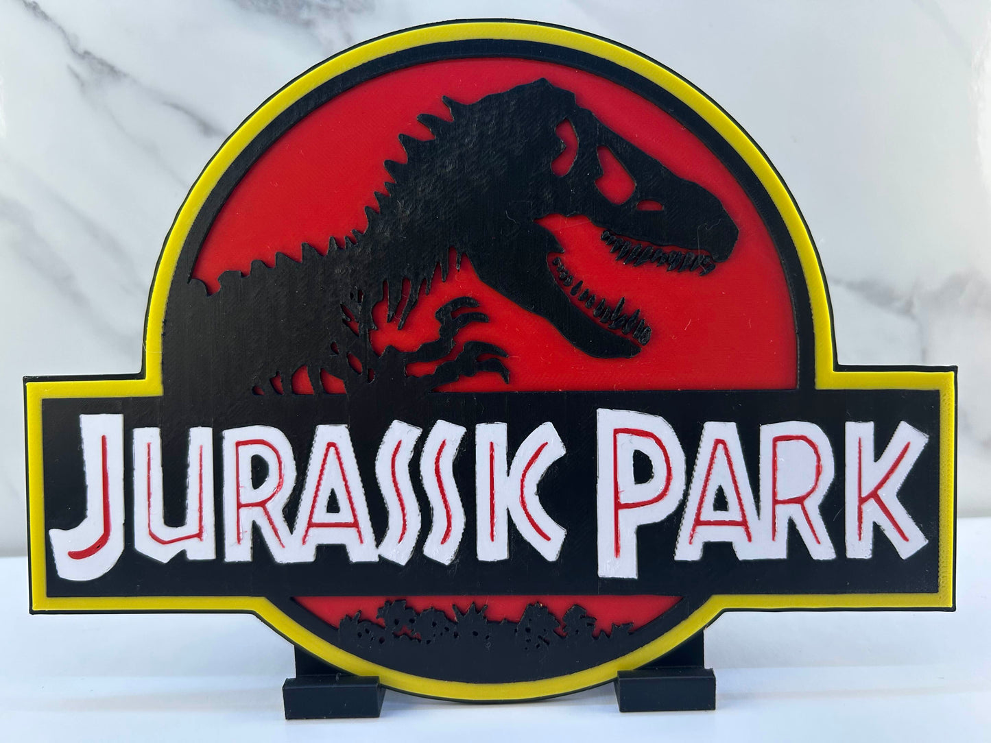 Jurassic Park - Plaque : Avec Support