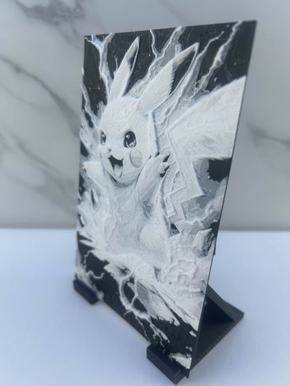 Pokémon - Plaque avec Support : Pikachu