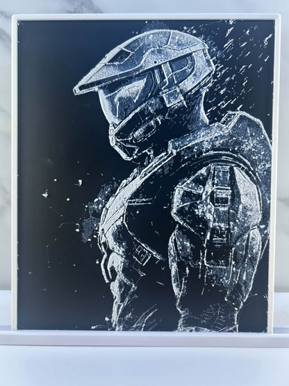 Halo - Plaque Encadrée : Avec Support