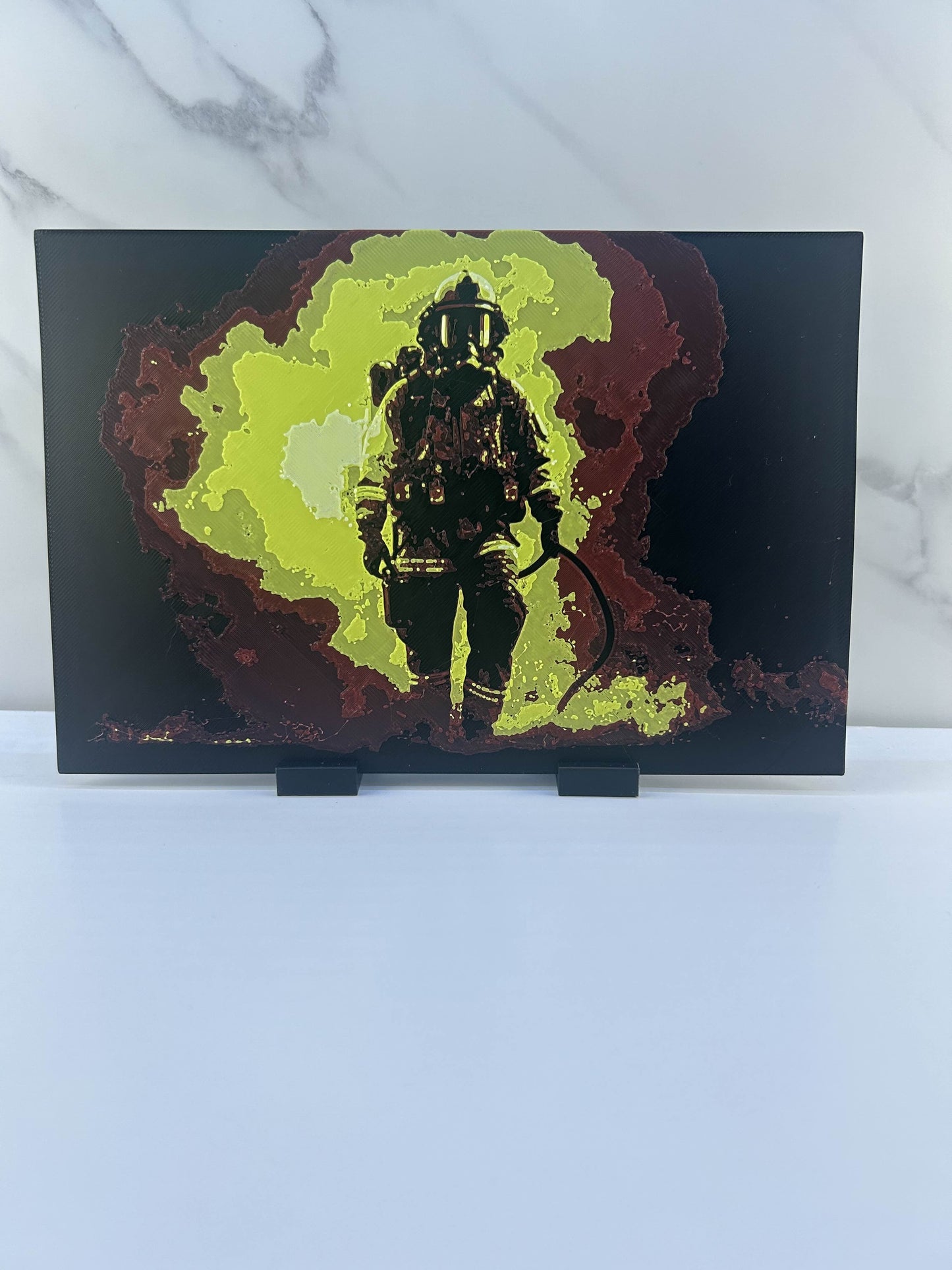 Pompier - Plaque : Sortant du Feu