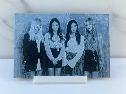 Blackpink - Plaque avec Support : Photo en Relief
