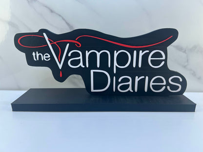 The Vampire Diaries - Logo : Avec Support