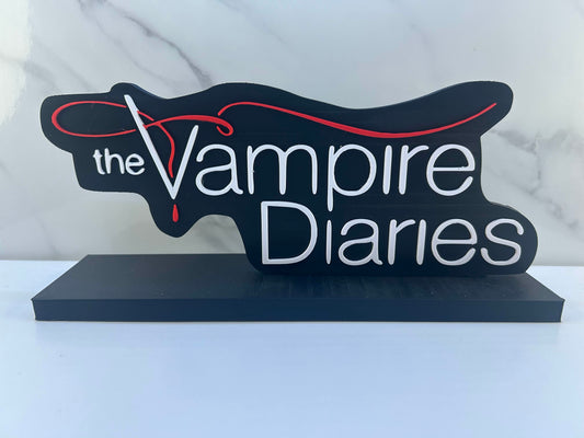 The Vampire Diaries - Logo : Avec Support