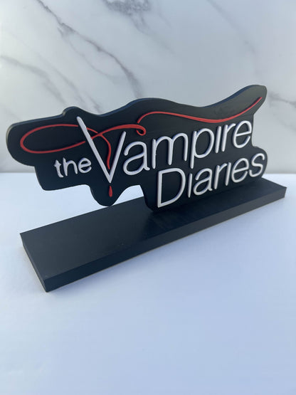 The Vampire Diaries - Logo : Avec Support