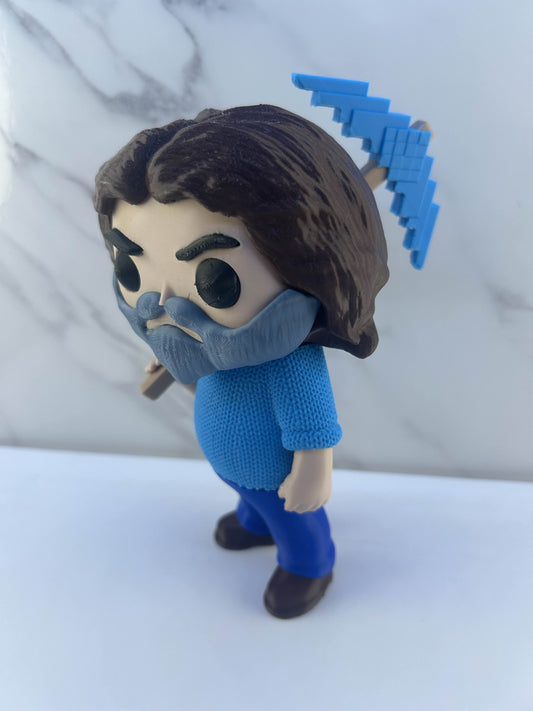 Minecraft - Figurine : Steve avec sa Pioche