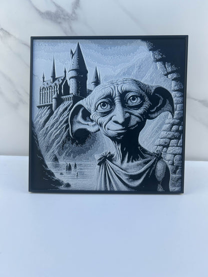 Harry Potter - Plaque encadrée avec Support : Dobby