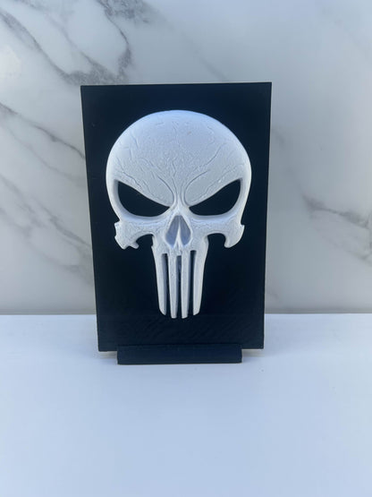 The Punisher - Plaque en Relief : Avec Support