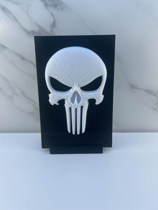 The Punisher - Plaque en Relief : Avec Support