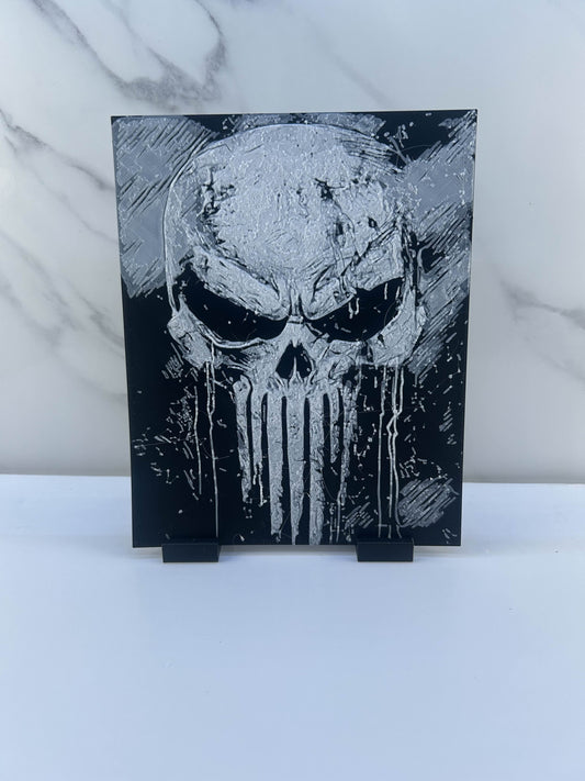 The Punisher - Plaque : Avec Support