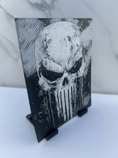 The Punisher - Plaque : Avec Support