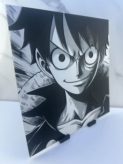 One Piece - Plaque : Avec Support - Luffy