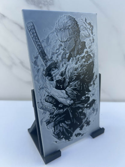 One Piece - Plaque : Avec Support - Zoro