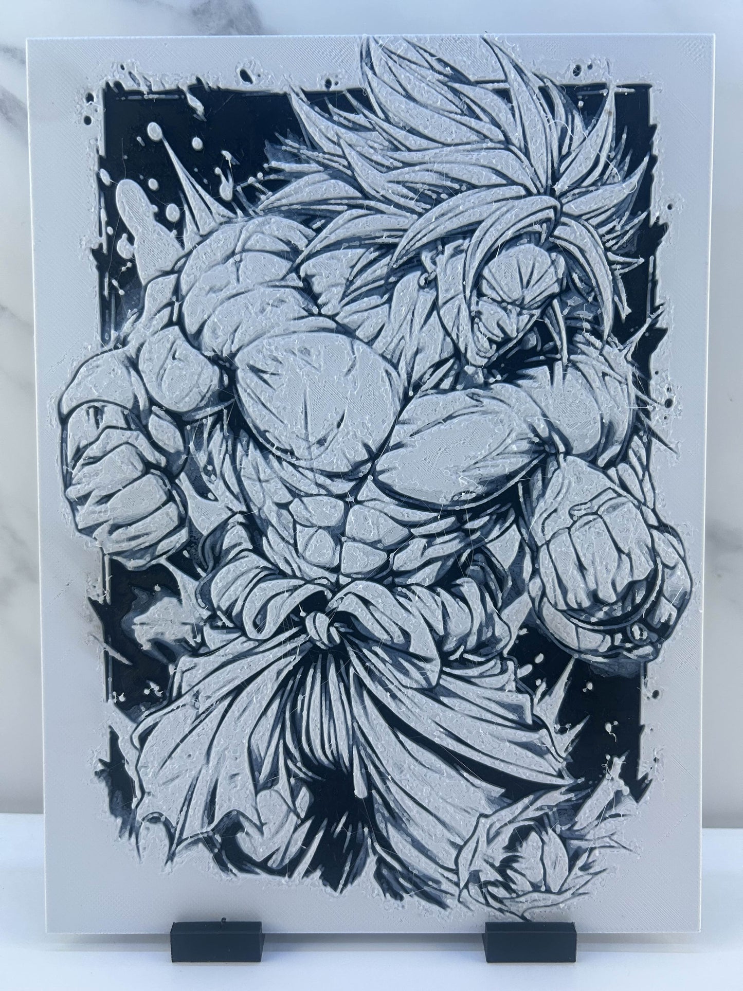 Dragon Ball Z - Plaque avec Support : Broly