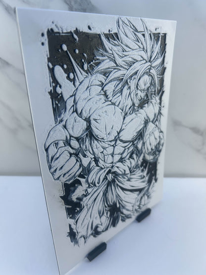 Dragon Ball Z - Plaque avec Support : Broly