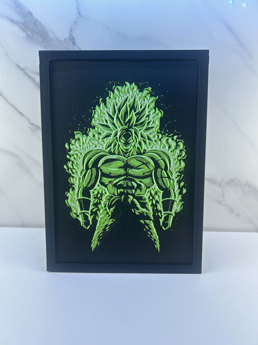 Dragon Ball Z - Cadre : Broly Effet Fluorescent