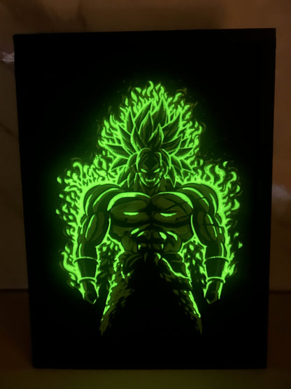 Dragon Ball Z - Cadre : Broly Effet Fluorescent