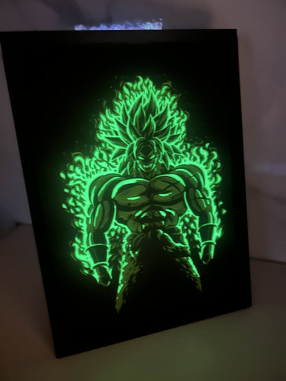 Dragon Ball Z - Cadre : Broly Effet Fluorescent