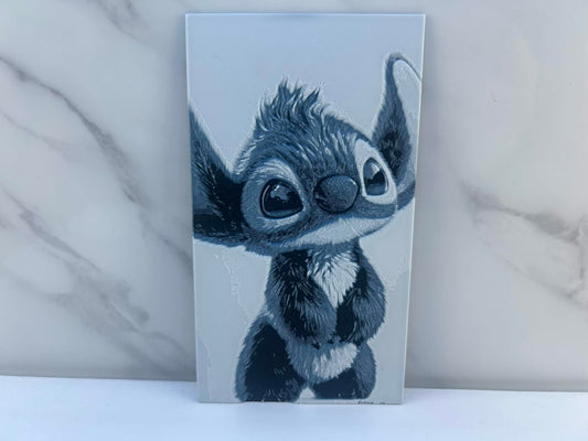 Stitch - Plaque : Avec support