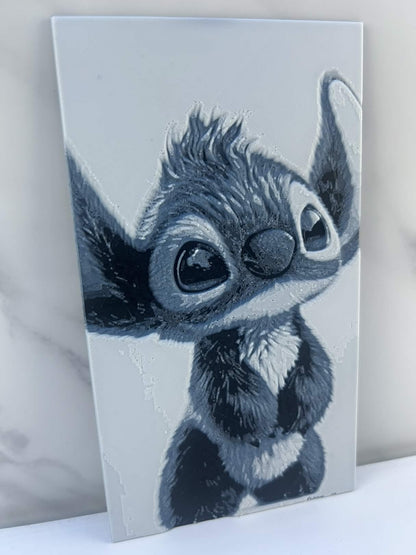 Stitch - Plaque : Avec support