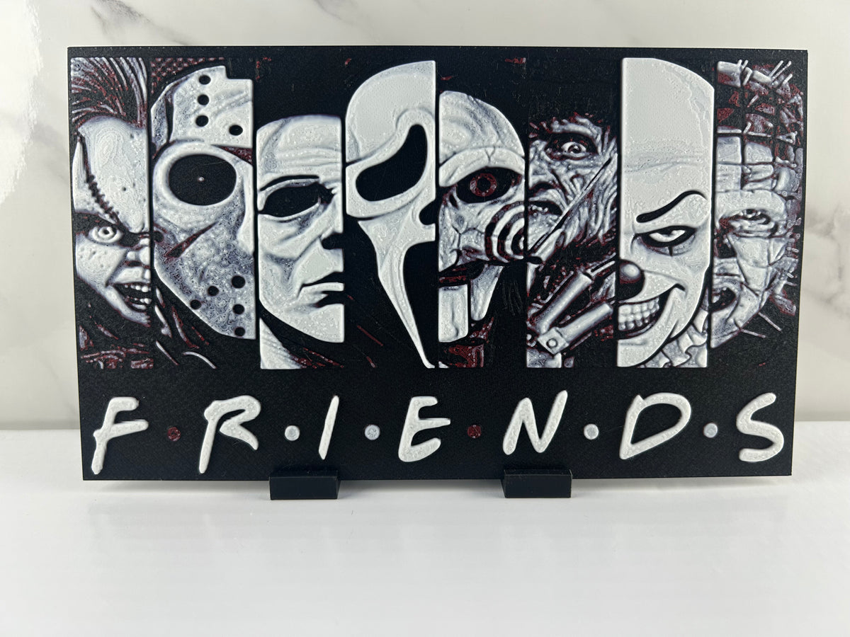 Tueurs FRIENDS - Plaque avec Support