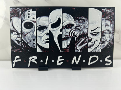 Tueurs FRIENDS - Plaque avec Support