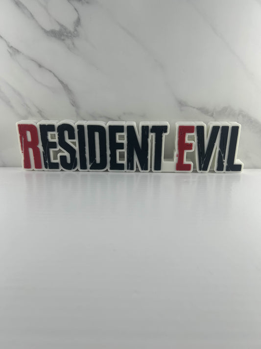 Resident Evil - Logo : Blanc