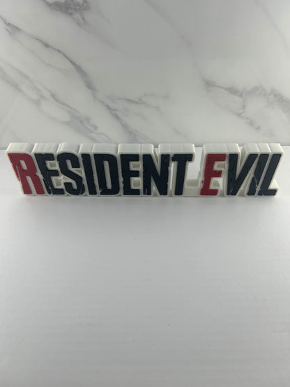 Resident Evil - Logo : Blanc