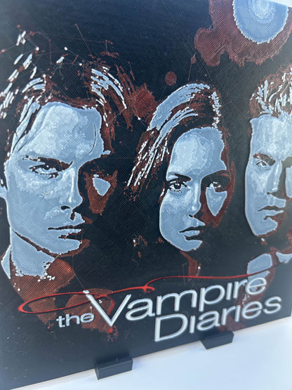 The Vampire Diaries - Plaque : Avec Support
