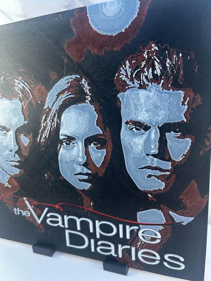 The Vampire Diaries - Plaque : Avec Support