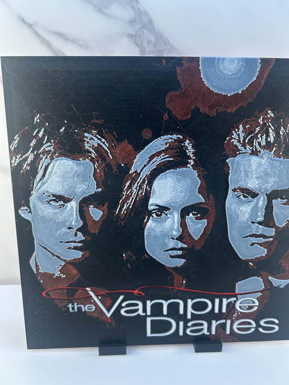 The Vampire Diaries - Plaque : Avec Support