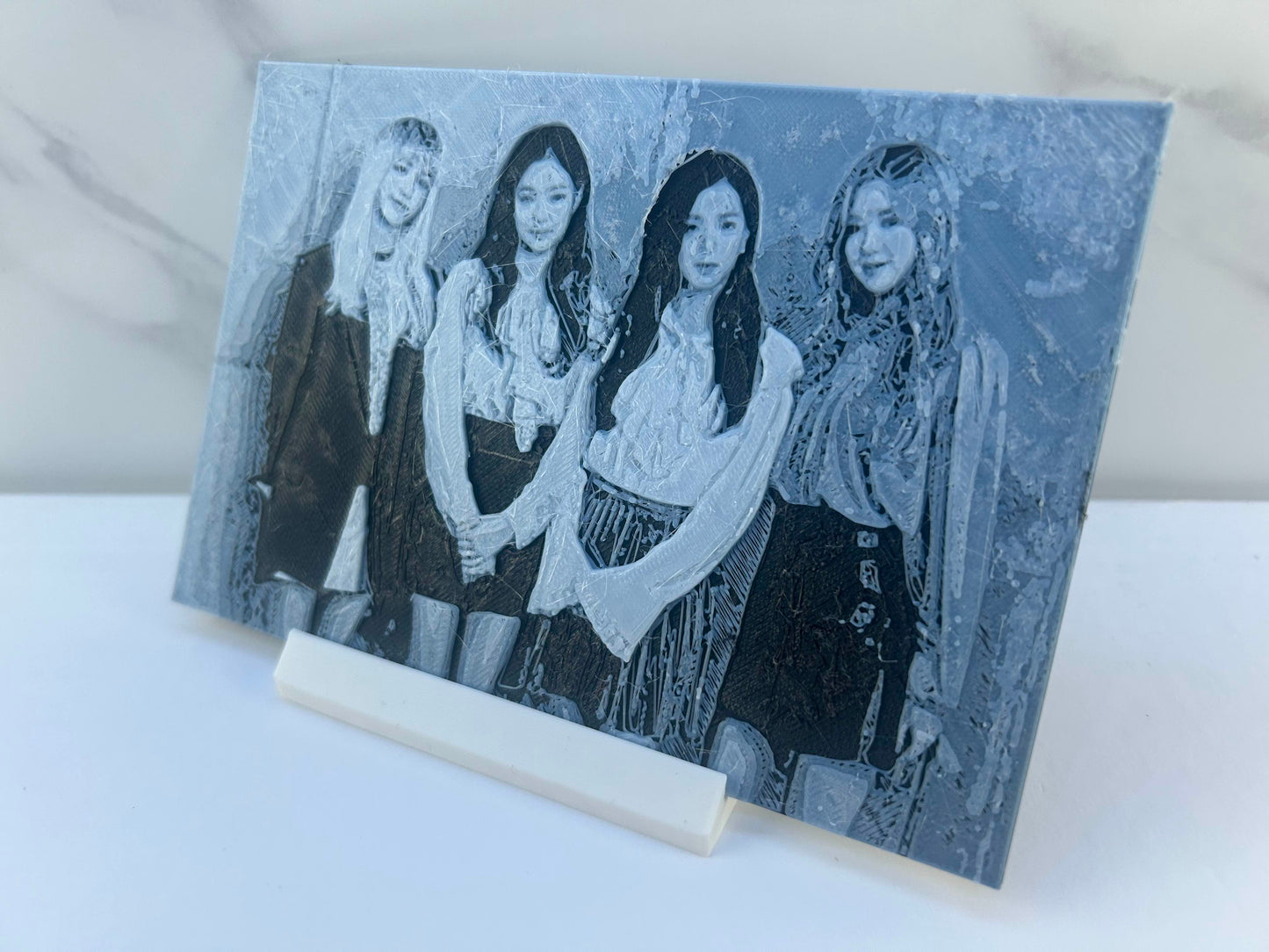 Blackpink - Plaque avec Support : Photo en Relief