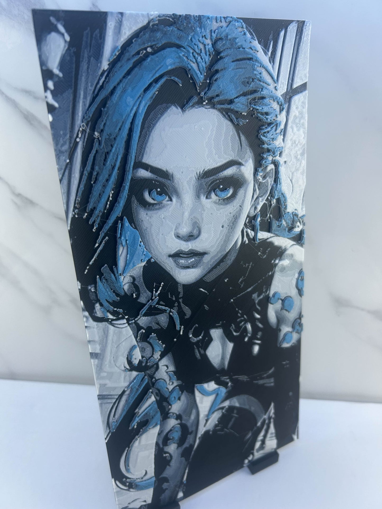 Arcane - Plaque avec Support : Jinx