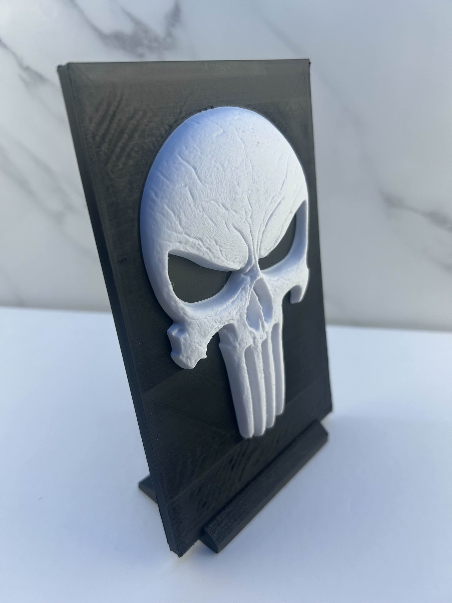 The Punisher - Plaque en Relief : Avec Support