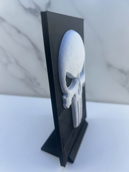 The Punisher - Plaque en Relief : Avec Support